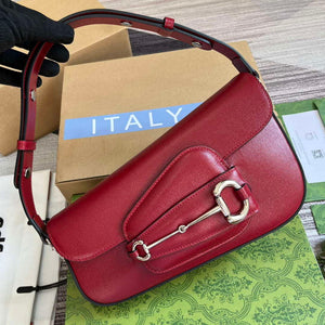 Gucci 764155 Gucci Horsebit 1955 Shoulder Bag Red - Default Title - View 4
