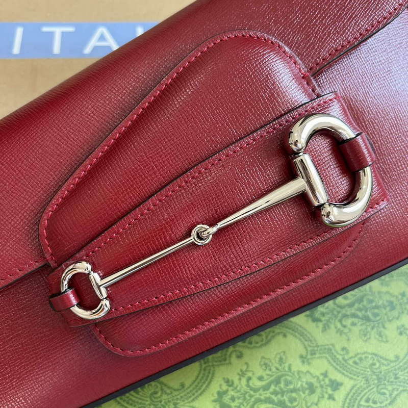 Gucci 764155 Gucci Horsebit 1955 Shoulder Bag Red