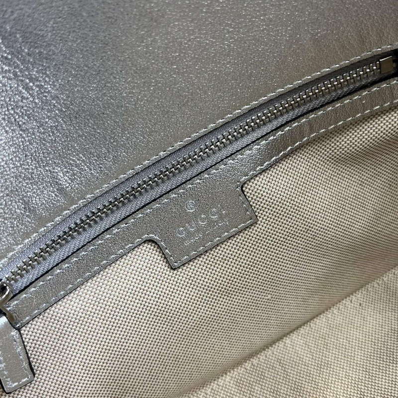 Gucci 764155 Gucci Horsebit 1955 Shoulder Bag Silver
