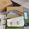 Gucci 764155 Gucci Horsebit 1955 Shoulder Bag White - Default Title - View 1