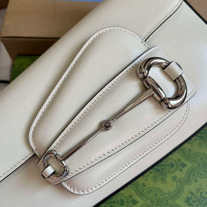 Gucci 764155 Gucci Horsebit 1955 Shoulder Bag White - Default Title - View 5