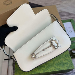 Gucci 764155 Gucci Horsebit 1955 Shoulder Bag White - Default Title - View 8
