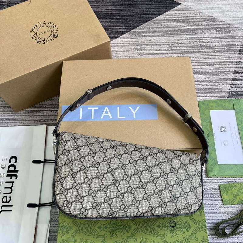Gucci 764155 Gucci Horsebit 1955 Small Shoulder Bag Beige/ebony - Default Title - View 2