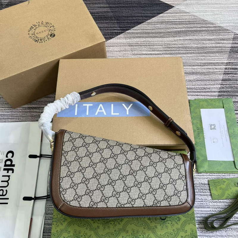 Gucci 764155 Gucci Horsebit 1955 Small Shoulder Bag Brown