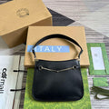 Gucci 764191 Gucci Horsebit Slim Small Shoulder Bag Black - Default Title - View 1