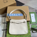 Gucci 764191 Gucci Horsebit Slim Small Shoulder Bag White - Default Title - View 1