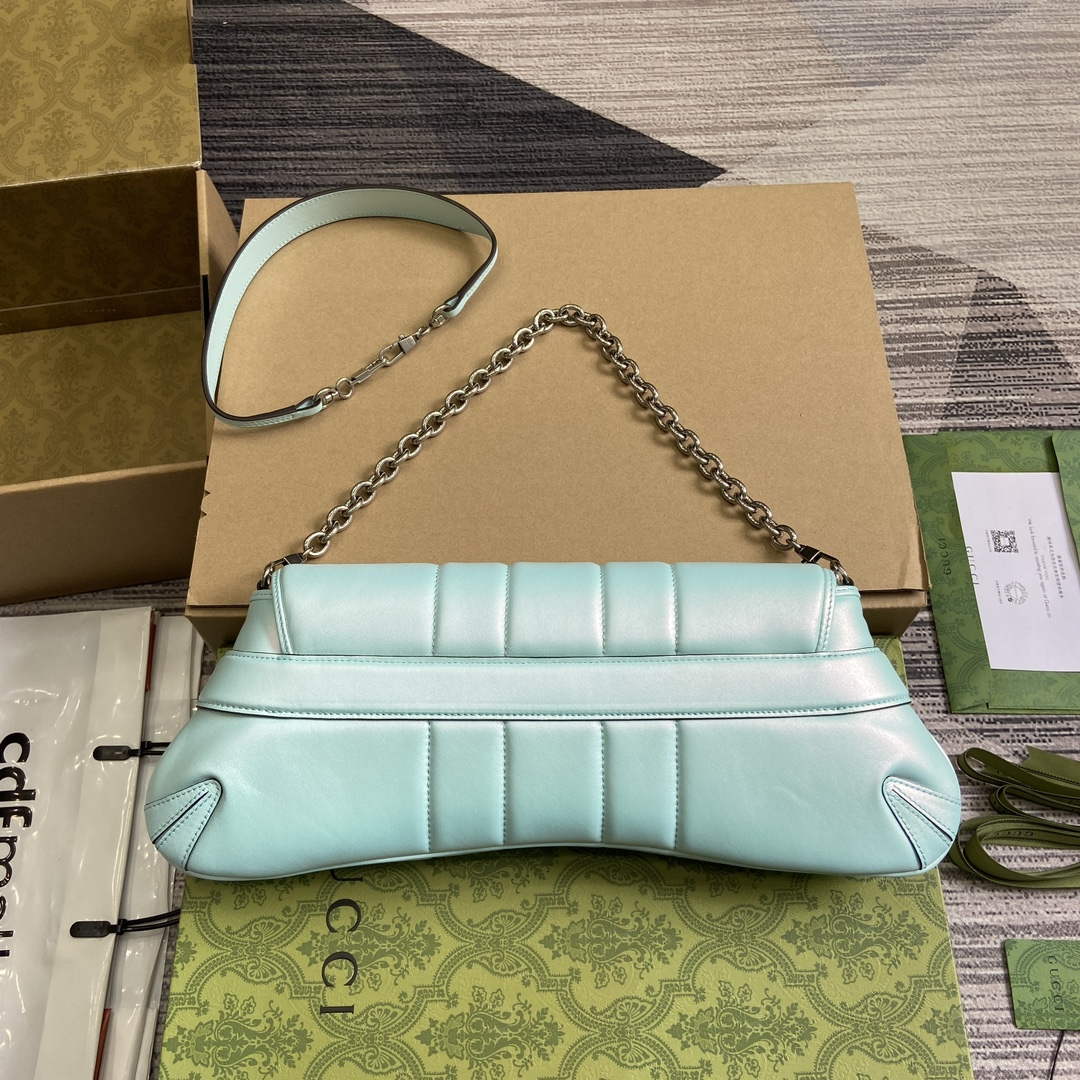 Gucci 764255 Gucci Horsebit Chain Medium Shoulder Bag Symphony blue - Default Title - View 2