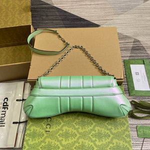 Gucci 764255 Gucci Horsebit Chain Medium Shoulder Bag Symphony green - Default Title - View 2
