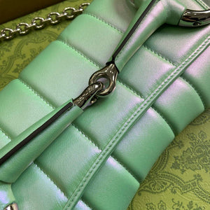 Gucci 764255 Gucci Horsebit Chain Medium Shoulder Bag Symphony green - Default Title - View 7