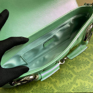 Gucci 764255 Gucci Horsebit Chain Medium Shoulder Bag Symphony green - Default Title - View 9