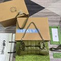 Gucci 764339 Gucci Horsebit Chain Small Shoulder Bag Green - Default Title - View 1