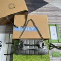 Gucci 764339 Gucci Horsebit Chain Small Shoulder Bag Grey - Default Title - View 1