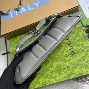 Gucci 764339 Gucci Horsebit Chain Small Shoulder Bag Grey - Default Title - View 6