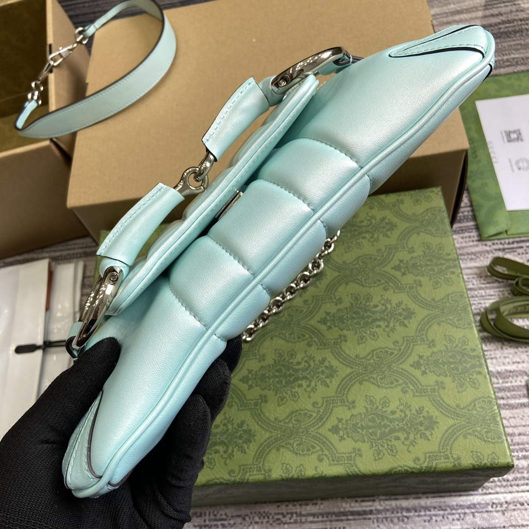 Gucci 764339 Gucci Horsebit Chain Small Shoulder Bag Symphony blue - Default Title - View 6