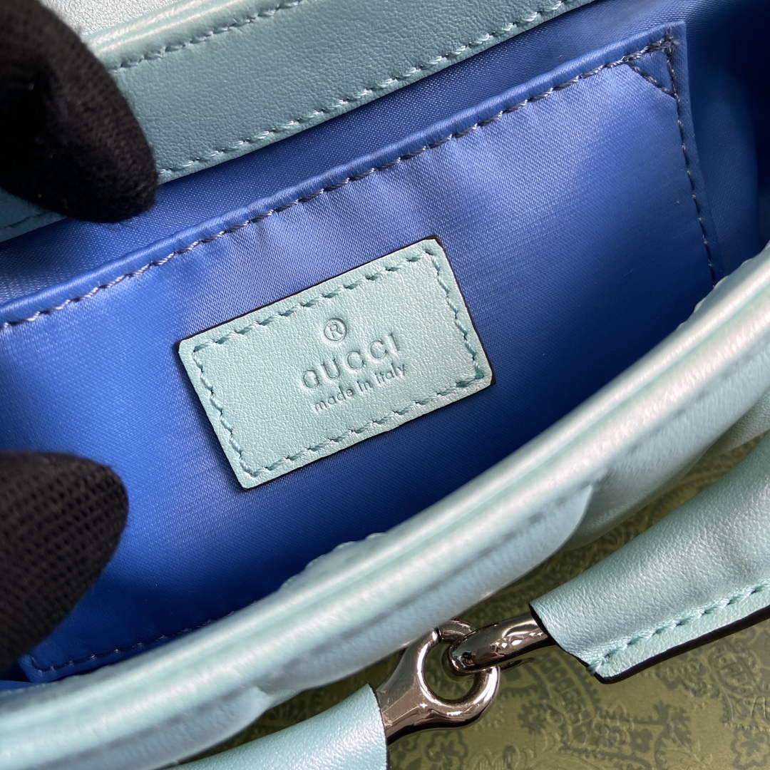 Gucci 764339 Gucci Horsebit Chain Small Shoulder Bag Symphony blue - Default Title - View 9