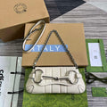 Gucci 764339 Gucci Horsebit Chain Small Shoulder Bag White - Default Title - View 1