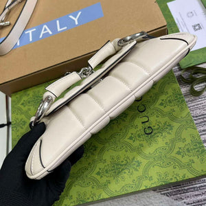Gucci 764339 Gucci Horsebit Chain Small Shoulder Bag White - Default Title - View 6