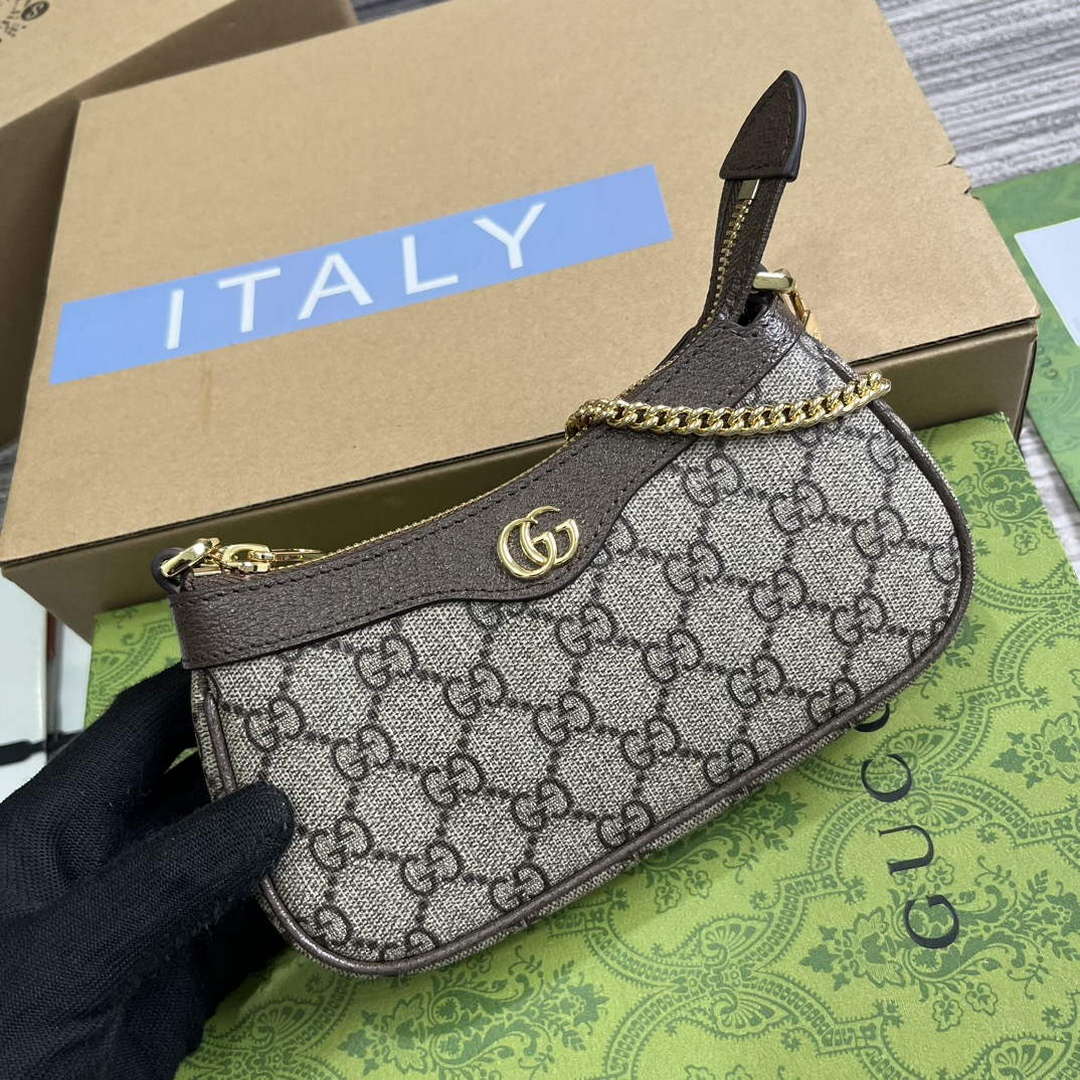 Gucci 764960 Ophidia Mini Bag Brown - Default Title - View 5