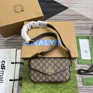 Gucci 764961 Ophidia Mini Bag Brown - Default Title - View 1