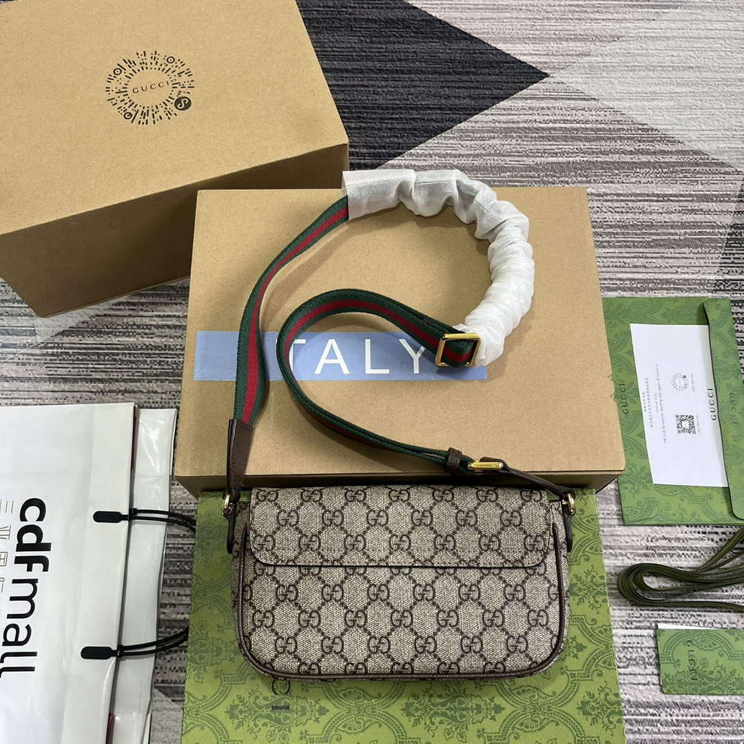 Gucci 764961 Ophidia Mini Bag Brown - Default Title - View 2