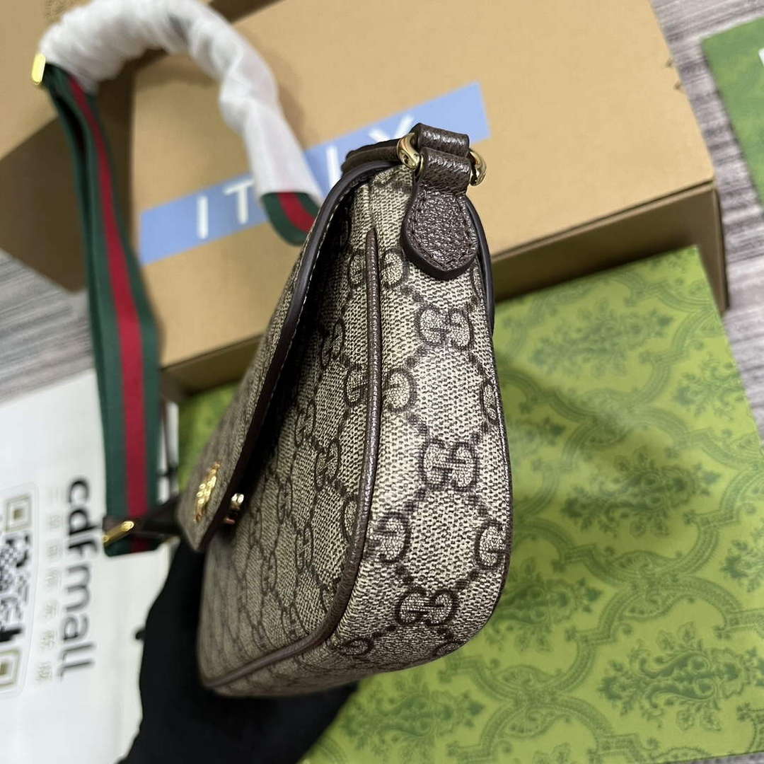 Gucci 764961 Ophidia Mini Bag Brown - Default Title - View 7