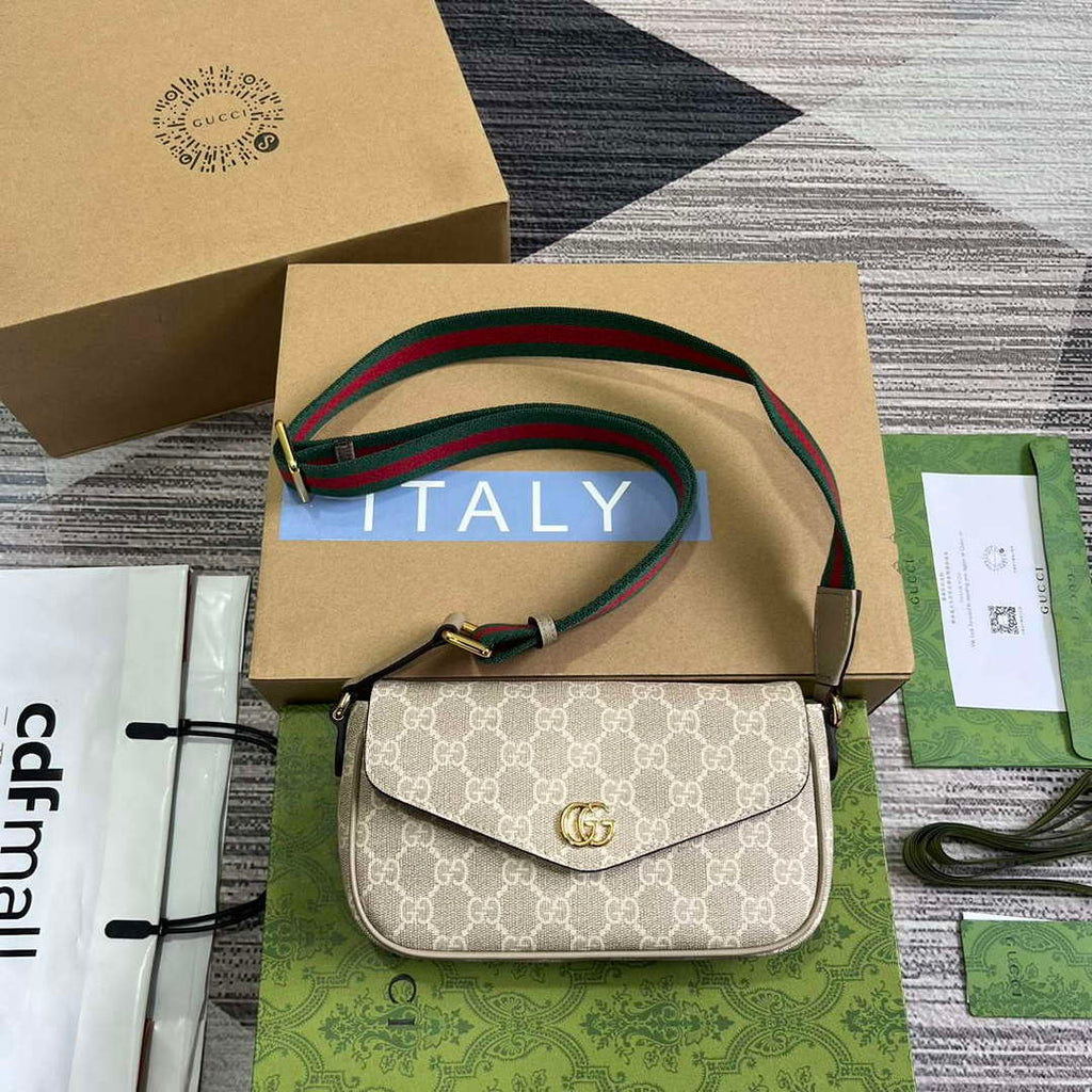 Gucci 764961 Ophidia Mini Bag Oatmeal