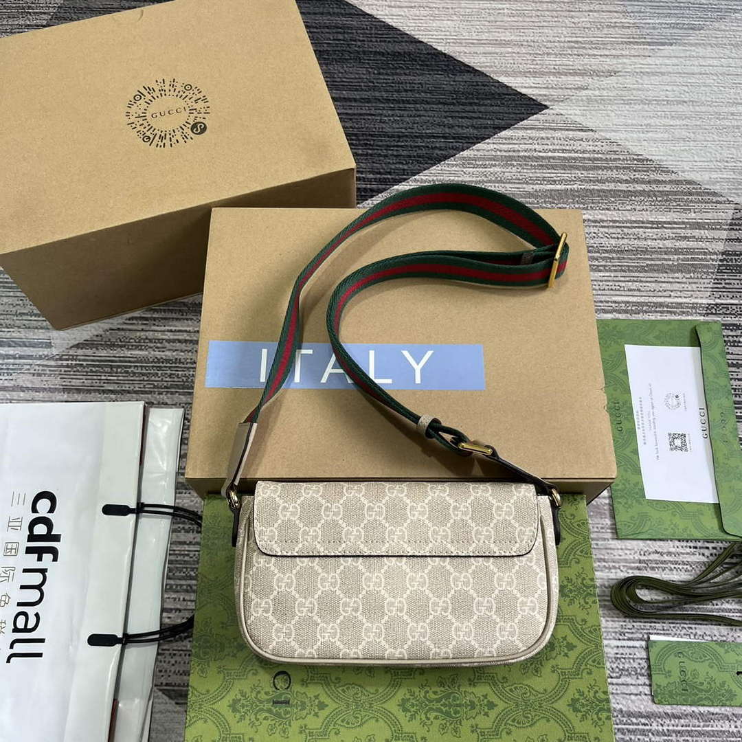 Gucci 764961 Ophidia Mini Bag Oatmeal - Default Title - View 2