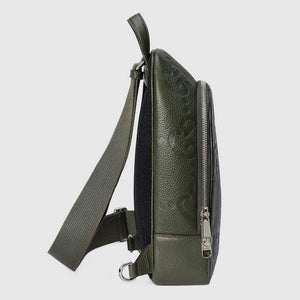 Gucci 766937 Jumbo GG Crossbody Bag Dark green - Default Title - View 4
