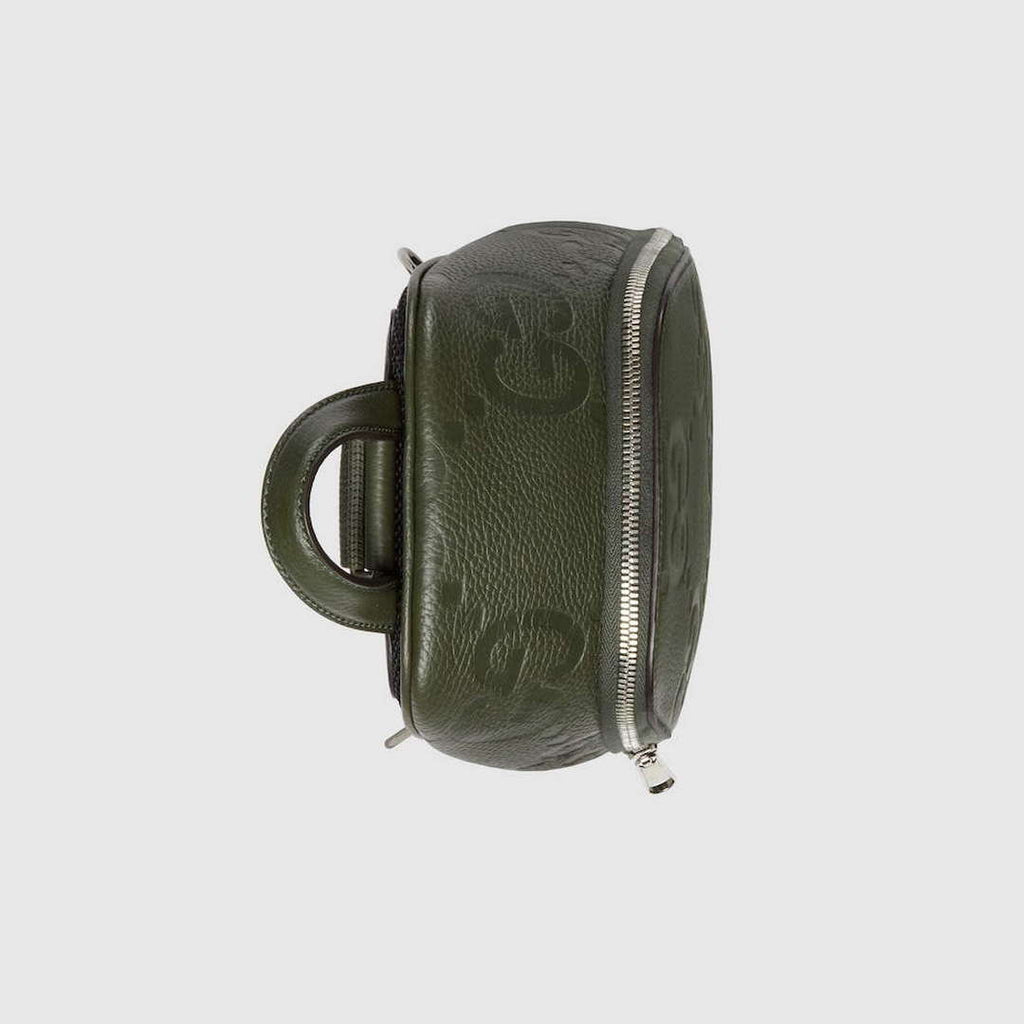 Gucci 766937 Jumbo GG Crossbody Bag Dark green