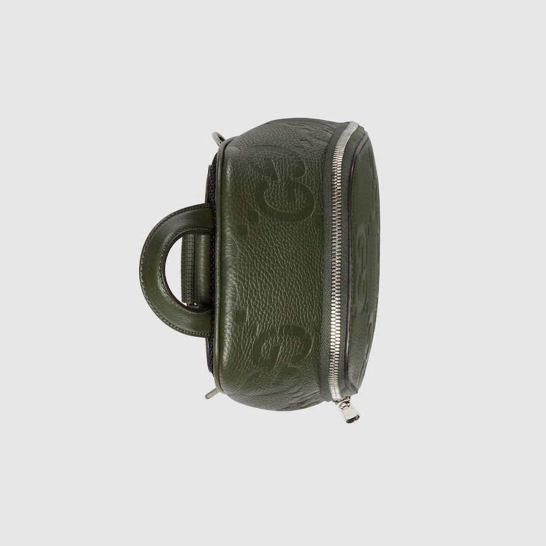 Gucci 766937 Jumbo GG Crossbody Bag Dark green