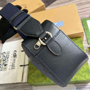 Gucci 767190 Ophidia Medium Messenger Bag Black - Default Title - View 3