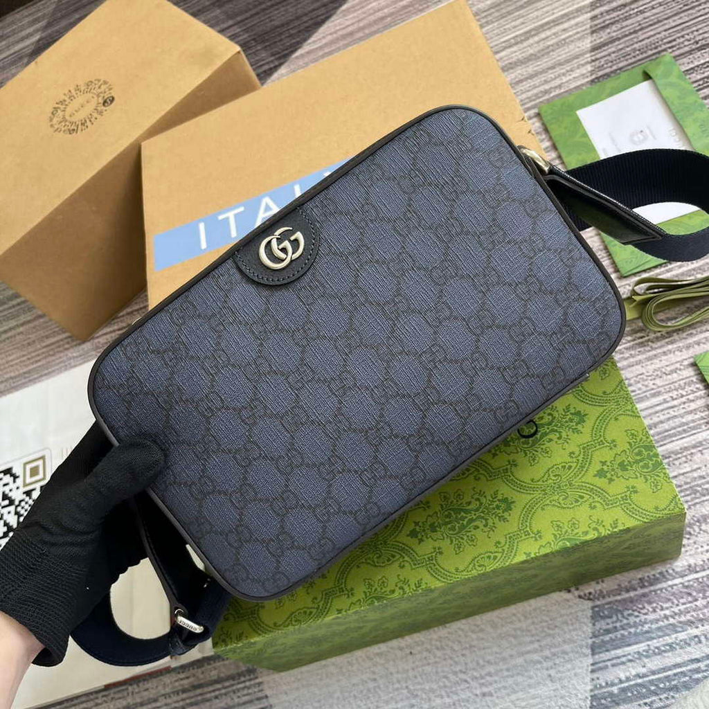 Gucci 767190 Ophidia Medium Messenger Bag Black