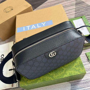 Gucci 767190 Ophidia Medium Messenger Bag Black - Default Title - View 5