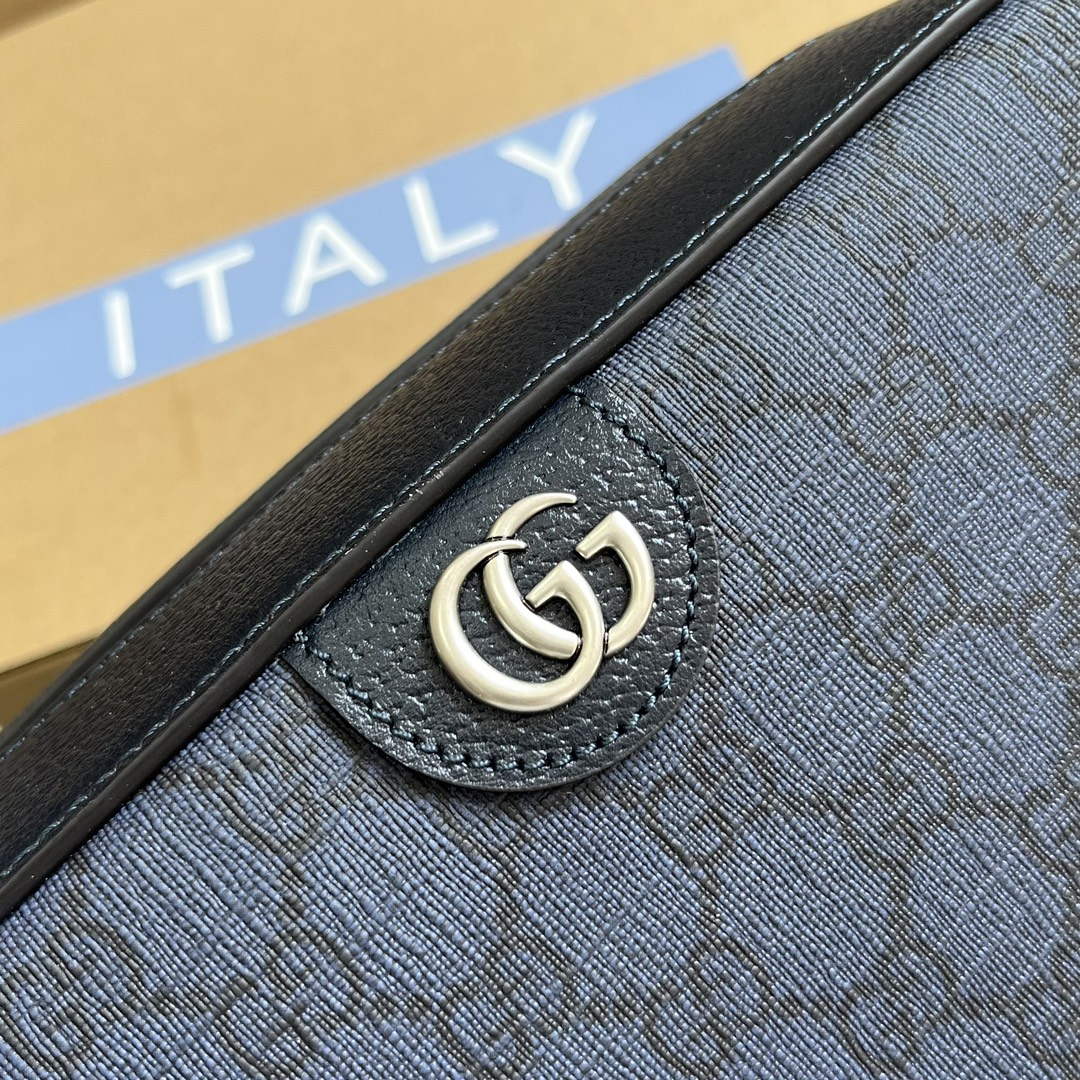 Gucci 767190 Ophidia Medium Messenger Bag Black - Default Title - View 7