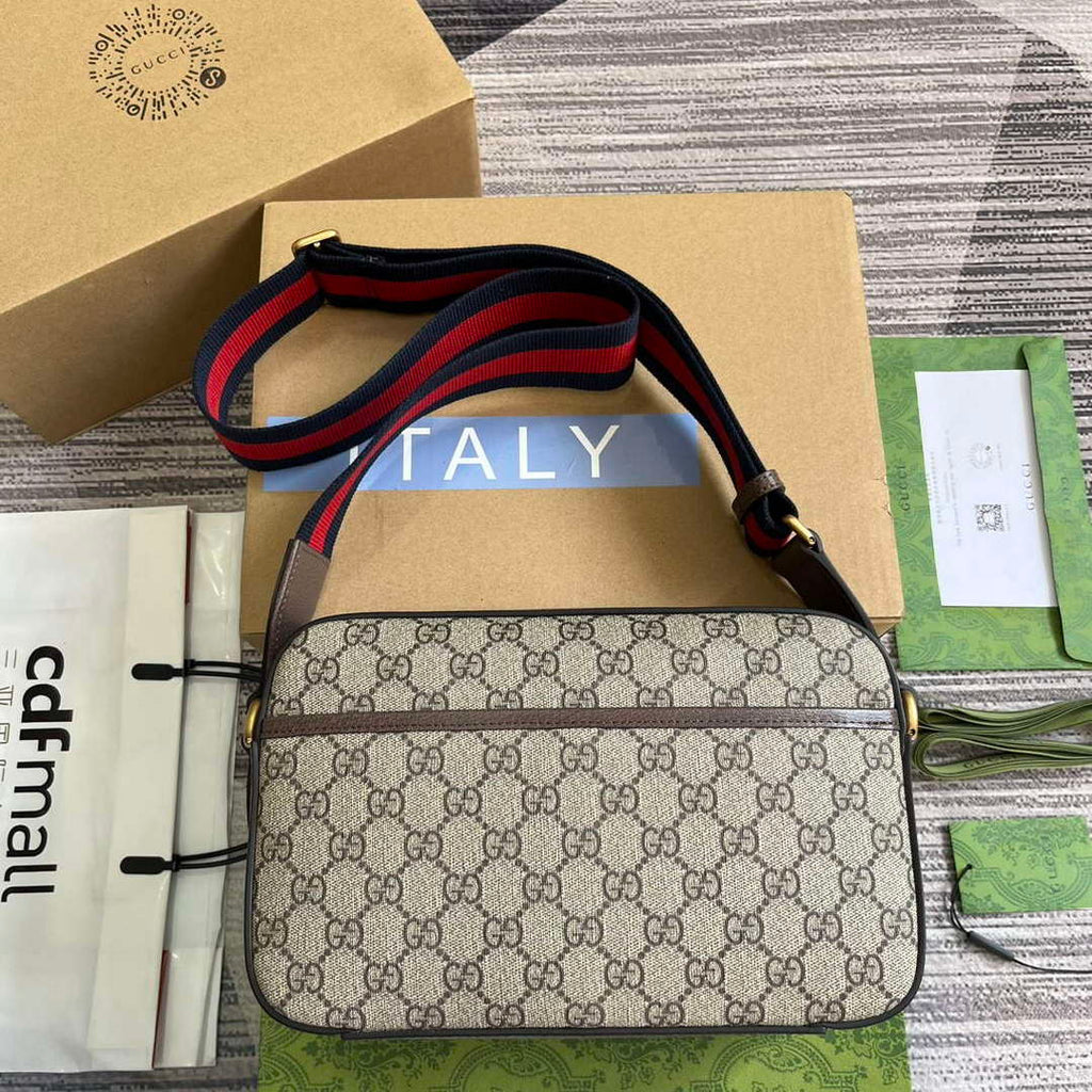 Gucci 767190 Ophidia Medium Messenger Bag Brown