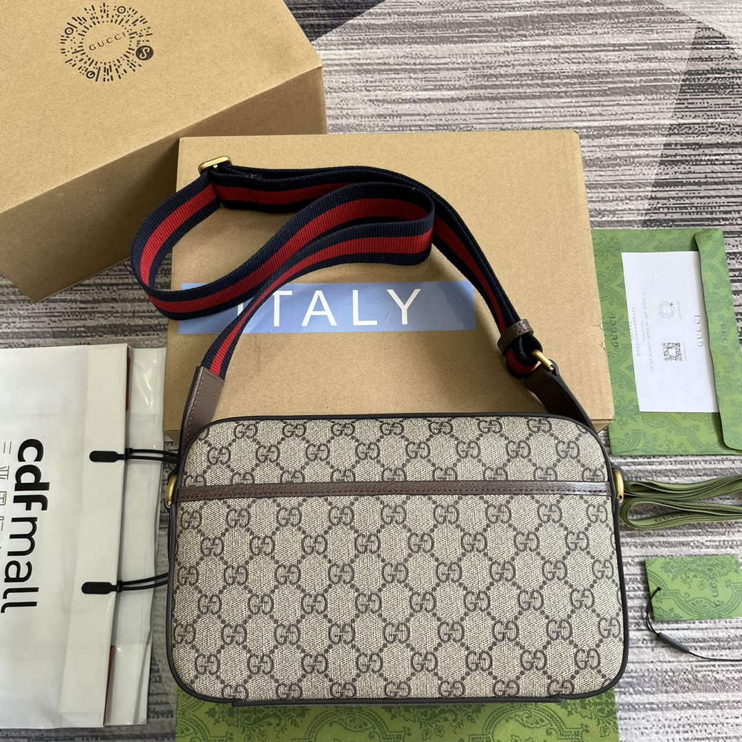Gucci 767190 Ophidia Medium Messenger Bag Brown