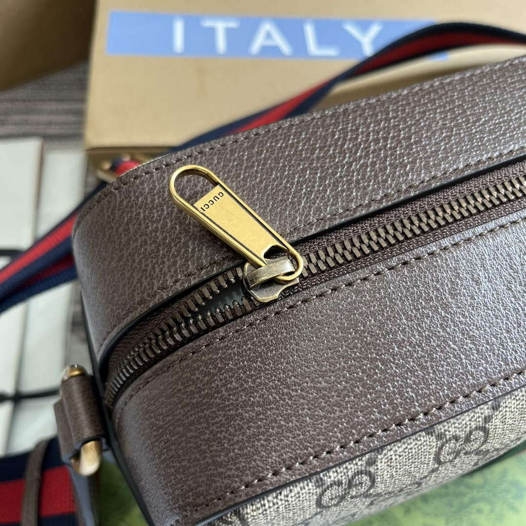 Gucci 767190 Ophidia Medium Messenger Bag Brown - Default Title - View 5