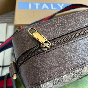 Gucci 767190 Ophidia Medium Messenger Bag Brown - Default Title - View 5