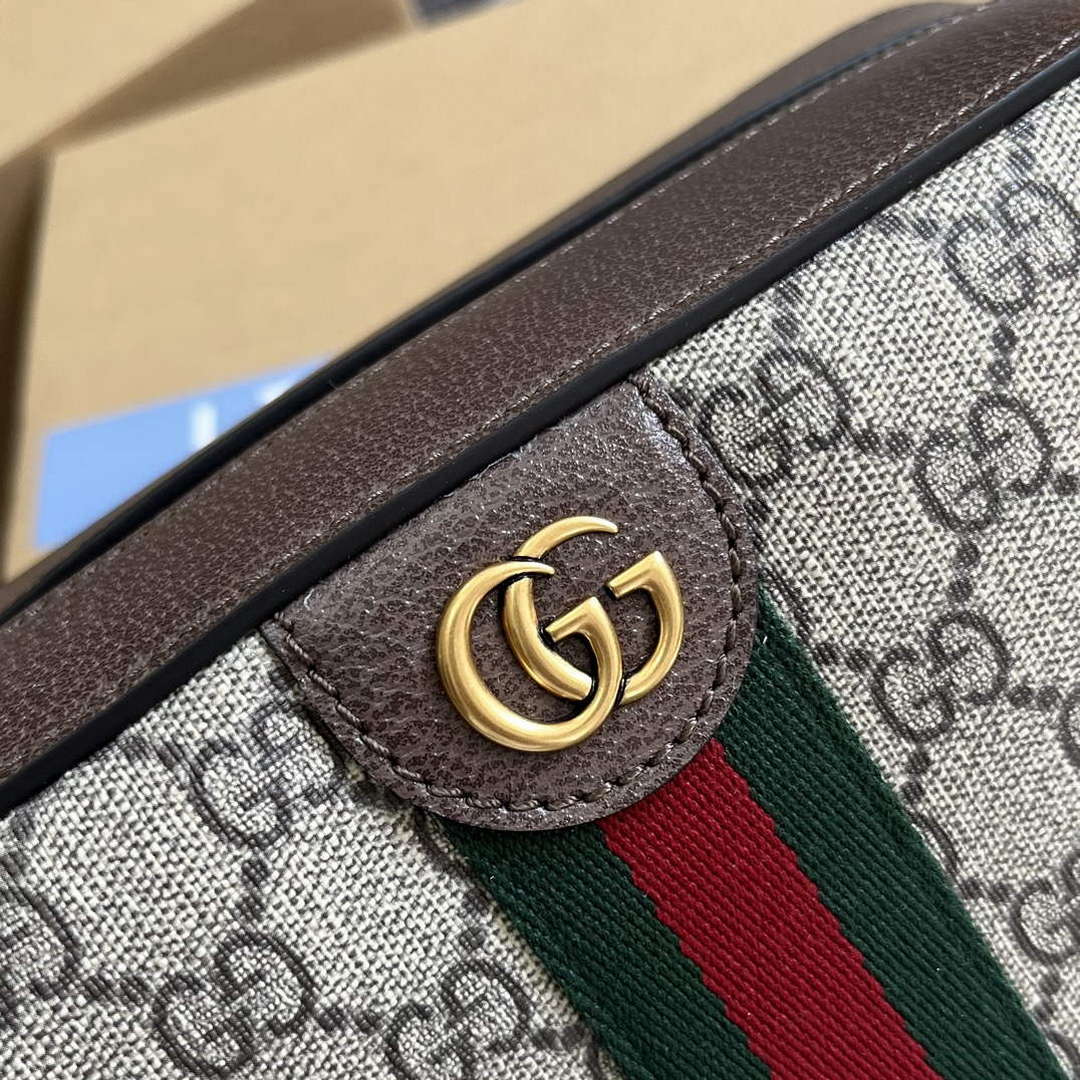 Gucci 767190 Ophidia Medium Messenger Bag Brown - Default Title - View 6