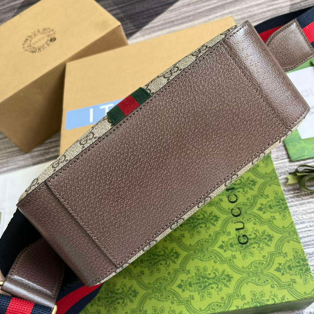 Gucci 767190 Ophidia Medium Messenger Bag Brown