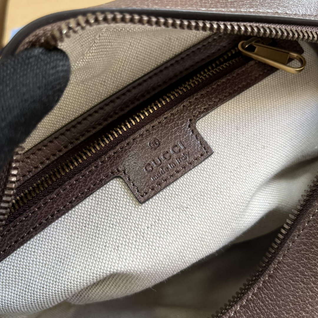 Gucci 767190 Ophidia Medium Messenger Bag Brown - Default Title - View 9