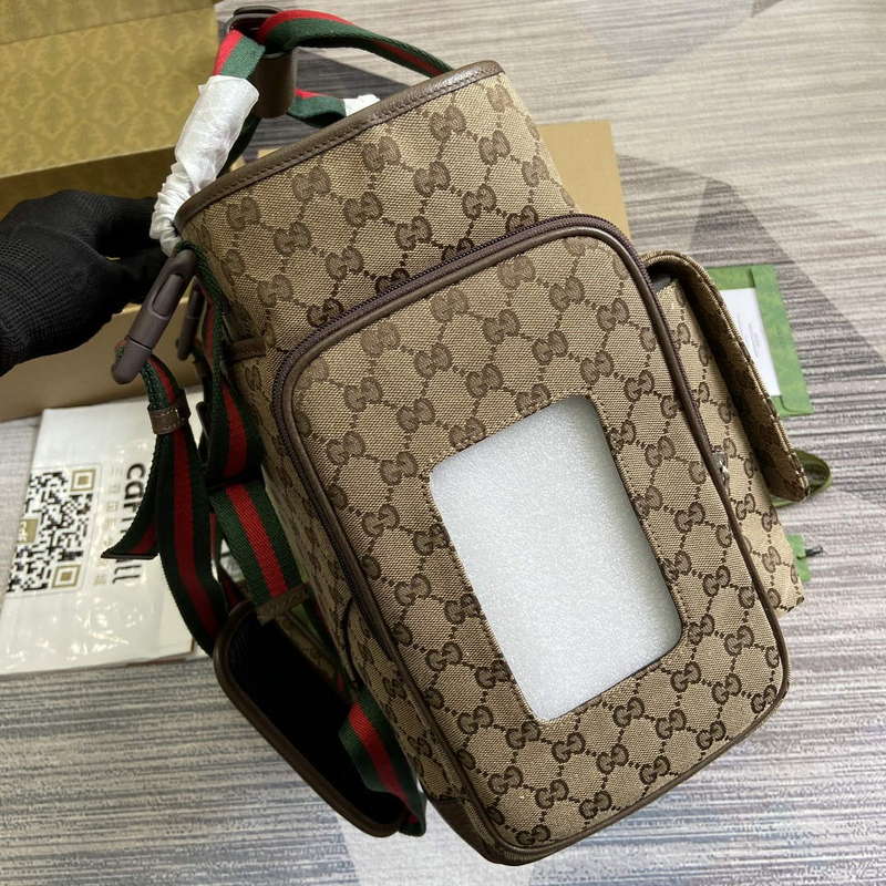 Gucci 768116 Original GG Diaper Bag Brown - Default Title - View 3
