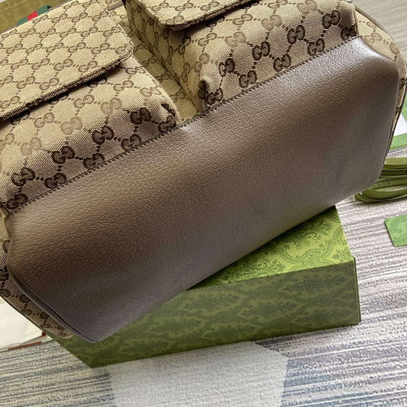 Gucci 768116 Original GG Diaper Bag Brown