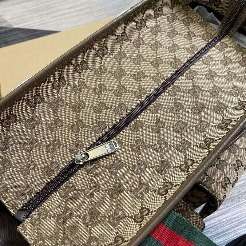 Gucci 768116 Original GG Diaper Bag Brown
