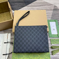 Gucci 768255 GG pouch with GG detail Black - Default Title - View 1