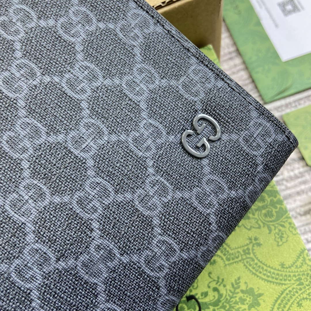 Gucci 768255 GG pouch with GG detail Black