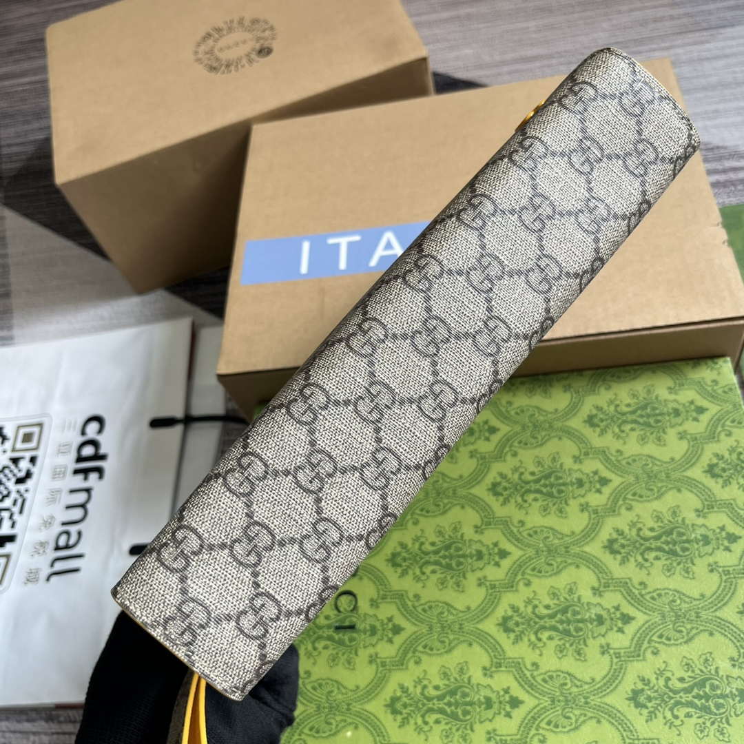 Gucci 768255 GG pouch with GG detail Yellow