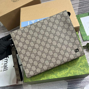 Gucci 768255 GG pouch with GG detail Beige and Black - Default Title - View 4