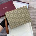 Gucci 768255 GG pouch with GG detail Beige