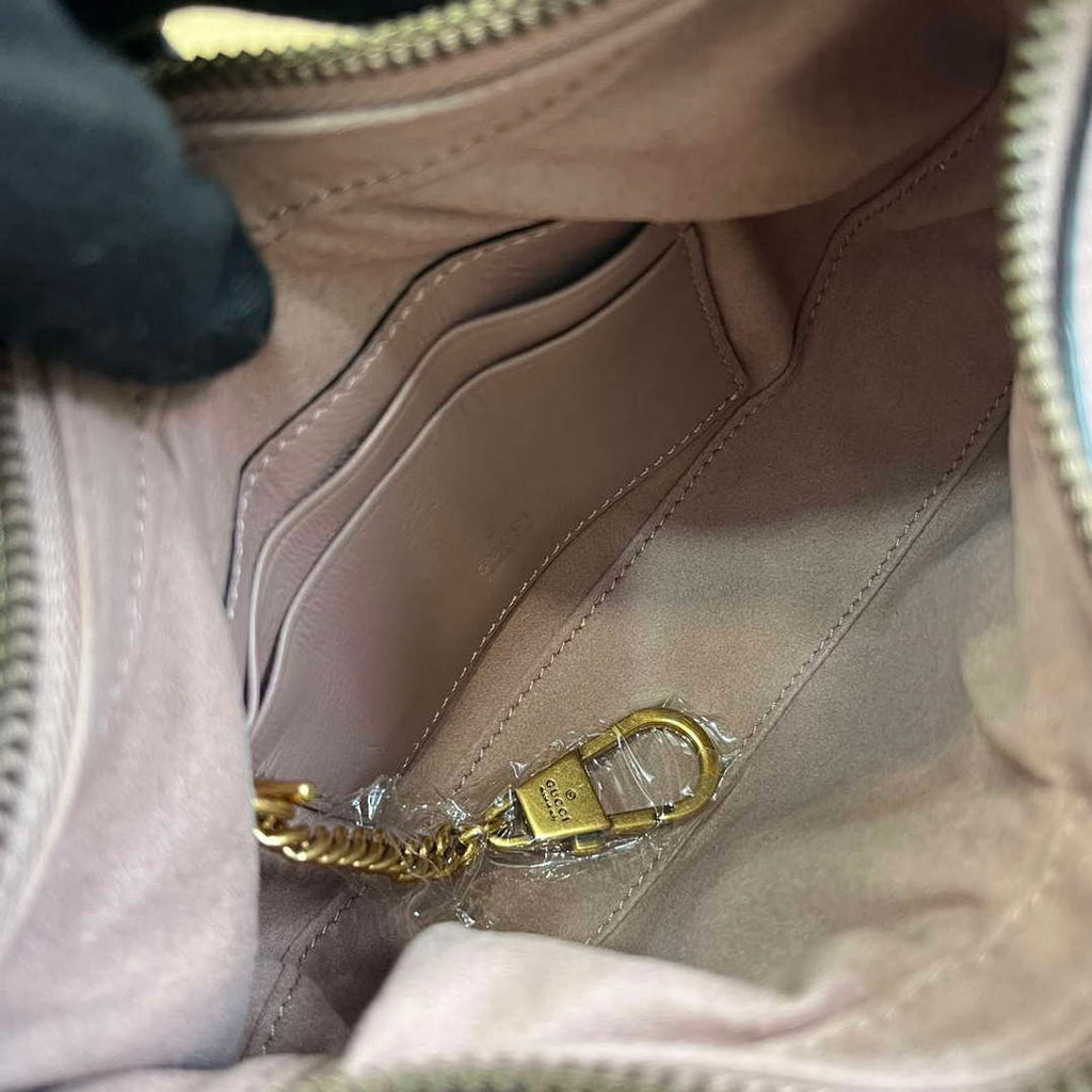 Gucci 770983 GG Marmont Half Moon Shaped Mini Bag Light pink